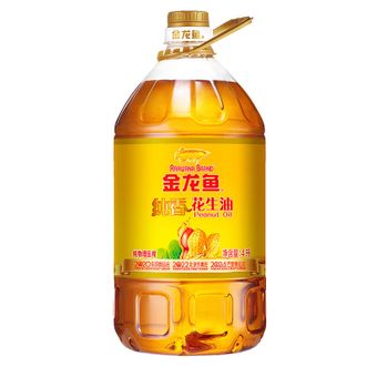 金龙鱼  纯物理一级压榨纯香花生油4L