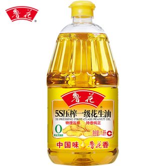 鲁花  5S物理压榨一级花生油1.8L食用油粮油