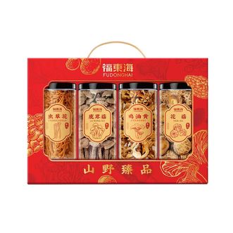 福东海  虫草花鹿茸菇花菇礼盒280g菌菇干货煲汤火锅食材
