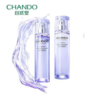 自然堂/Chando  小紫瓶水乳2件套 紧致修护抗疲老护肤