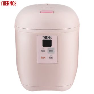 膳魔师（THERMOS）  0.8L电饭煲套装 微电脑电饭锅保温杯 预约定时多功能煮饭煮粥煲汤炖煮锅厨房家用电器电炖锅电锅电热锅EHA-4101E-Z(杯子颜色随机发货)