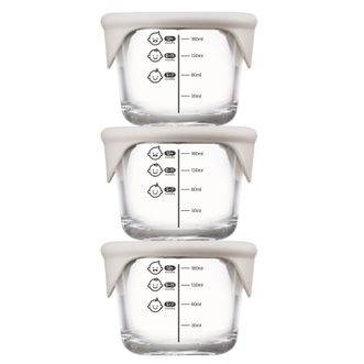 乐扣乐扣（LOCK&amp;LOCK）  玻璃保鲜盒3件套 辅食碗可蒸煮小碗耐高温 婴幼儿宝宝专用 230ml*3