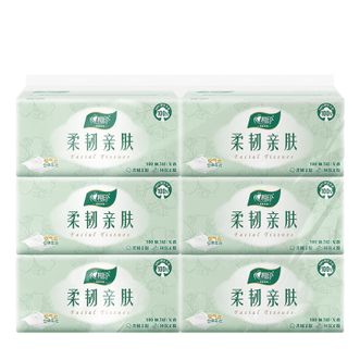 心相印（Mind Act Upon Mind）  云感柔韧亲肤3层100抽立体压花 柔韧不掉屑