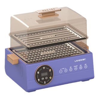 利仁/LIVEN  多用途锅 电蒸锅 多功能家用电热蒸锅 蒸包子锅 电热锅 双层大容量分体式 DZG-D1015【10L容量+不锈钢蒸架】