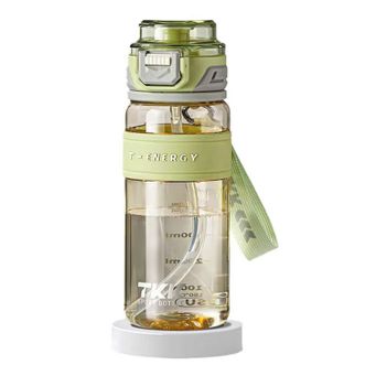 TKK  大容量健身水壶耐高温ppsu塑料茶杯便携水杯 超越运动水杯 暖苔绿 620ml TKK-1031