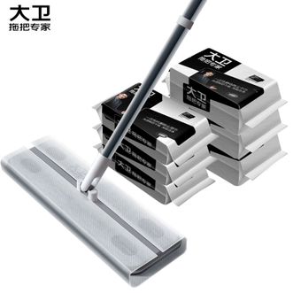 大卫  一次性平板拖把 Z11 静电除尘即用即抛（平板拖把+3包干巾+3包湿巾）组合装