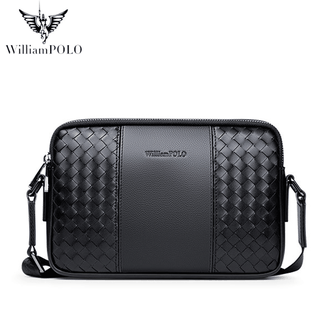 英皇保罗WilliamPOLO  斜挎包男时尚单肩包大容量背包便携通勤包P24JB238