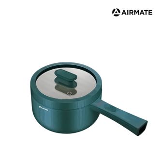 艾美特/Airmate  圆形电煮锅 家用多功能料理锅 长柄电热锅 宿舍租房一人份早餐锅 1.8L 1-2人食 蒸包子小火锅 含蒸屉 CR1509A