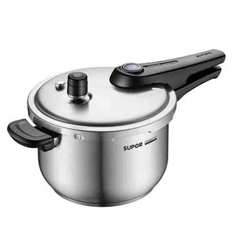 苏泊尔/Supor  高压锅燃气快煮六重防爆304不锈钢压力锅电磁炉通用蓝眼示压2-3人使用4L YW20S1 20cm
