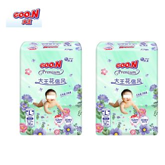 大王（GOO.N）  【新升级】花信风纸尿裤 环贴 L36片（2包）