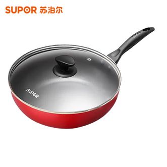 苏泊尔(SUPOR)   炫彩易洁不粘煎炒锅VJ28RP03 深炒锅 不易溅油