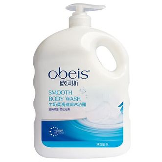欧贝斯/Obeis  牛奶柔滑滋润沐浴露2L 柔软光滑滋润保湿清爽洁净肌肤水嫩滋养男女沐浴乳