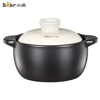 小熊  砂锅2.4L 陶瓷煲家用煲汤锅煲仔饭煎药中药锅耐高温小炖盅沙锅炖煲
