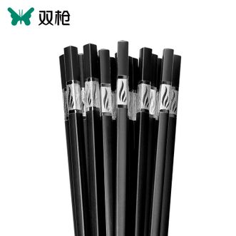 双枪  抗菌金福合金筷子家用 无漆无蜡 餐具套装 10双KZ4080-YKJ