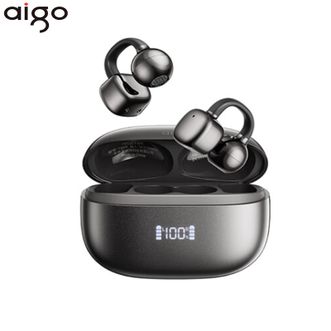 爱国者（aigo）  蓝牙耳机tq19【黑色】耳夹式骨传导概念真无线开放式运动骑行跑步耳机适配小米苹果