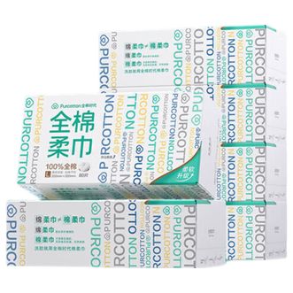 全棉时代  棉柔巾80抽*6盒平纹200MM*200MM