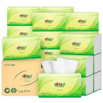 心相印  茶语丝享系列抽纸  150抽24包3层亲肤柔厚家庭囤货纸巾整箱装