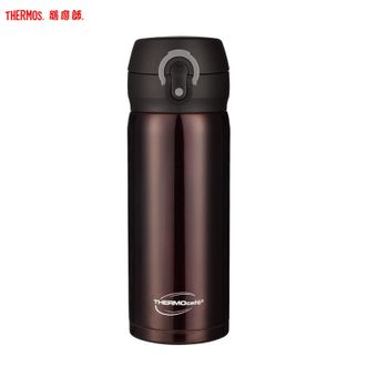 膳魔师（THERMOS）  凯菲系列350ml容量水杯保温杯商务弹跳杯CSYA-351黑棕色