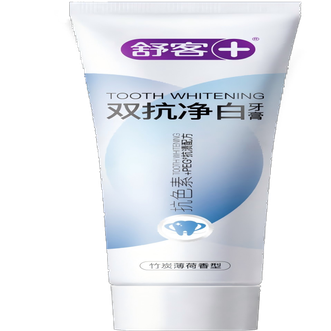 舒客  双抗净白牙膏160克竹炭薄荷味160g
