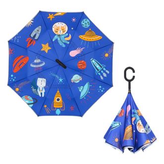 美度MAYDU   创意儿童卡通反向伞防晒遮太阳伞晴雨伞【宇宙世界】
