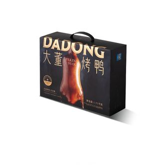 董到家  大董烤鸭片片鸭黑金礼盒人工片取北京烤鸭送礼佳选 速食 黑金礼盒