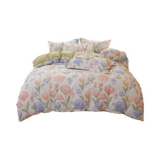 宜恋  床品四件套全棉床单被套200*230cm 香伴里/HTS