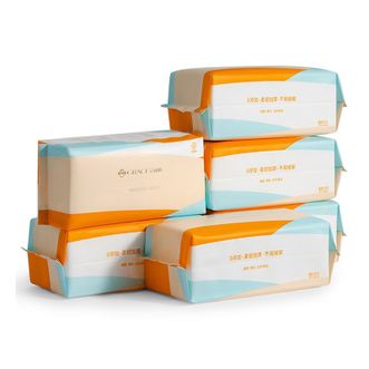 洁丽雅/Grace  加大特厚珍珠纹洁面巾  60片*6包装  家用一次性清洁抽取式擦脸巾绵柔巾