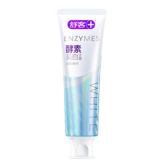 舒客+  酵素牙膏 美白牙齿清新口气含氟防蛀120g青柠香