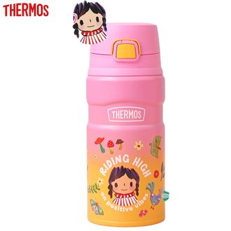 膳魔师（THERMOS）  保温杯500ML 儿童保温水杯学生上学杯子高颜值卡通便携弹盖保温杯 魔法森林