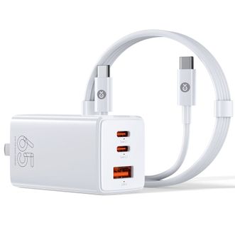 毕亚兹/Biaze  65W三口充电器套装ZT-GZ65AC2U1 +100w数据线K46-C-C 1.5米