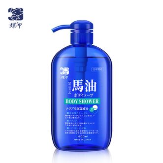 蝶印  马油保湿清爽沐浴露600ml