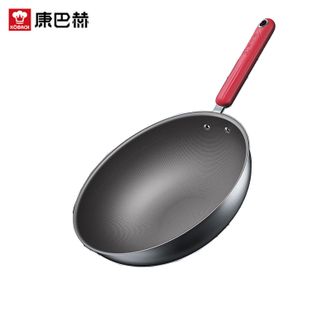 康巴赫（KBH）  钛盾无涂层不粘炒锅第二代 32cm