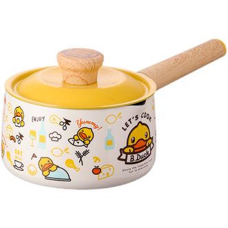 炊大皇（COOKER KING）  小黄鸭不粘奶锅  宝宝辅食锅  16cm小汤锅  燃气灶电磁炉通用  NG16XHY