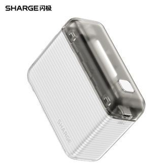 闪极/SHARGE  随行苹果16充电宝PD20W快充迷你便携可上飞机移动电源10000毫安时 SP020