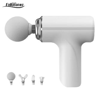 鹰伦  筋膜枪mini颈膜枪颈椎按摩器 运动肌肉捶打器深度放松器颈肩腰腿全身按摩高频震动电动冲击按摩仪经膜仪肌膜枪全身按摩枪SKT-Y8822白色