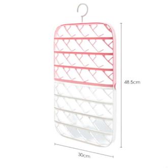 木の晖 多功能晒袜子神器夹 袜子衣架家用 阳台折叠收纳晾袜子挂钩架