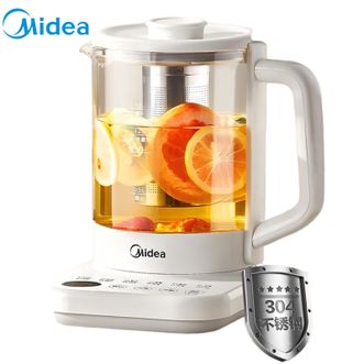 美的/Midea  养生壶  【带滤网】1.5L全自动煮茶壶烧水壶304材质智能恒温泡茶器温电热水壶  YS15P-Y2