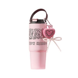 格沵/germ  凯斯哈林保温杯  高颜值316不锈钢820ml大容量学生水杯  冰霸杯女士杯子