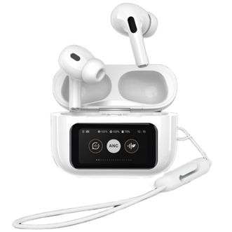 纽曼（Newmine）  T9 蓝牙耳机主动降噪入耳式TWS蓝牙耳机  触控屏耳机 白色