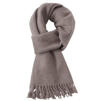 恒源祥  男女同款羊绒围巾秋冬保暖加厚纯山羊绒披肩纯色围巾情侣款礼盒装HYX050WJ紫本 1.8m*0.3m