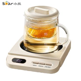 小熊/Bear  加热杯垫保温杯垫带玻璃杯恒温多功能调温 热牛奶神器办公室茶座