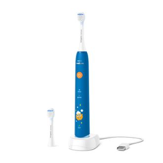 飞利浦/Philips  儿童电动牙刷 HX2432 声波震动 电动牙刷 两种模式 自带2支刷头 温和清洁