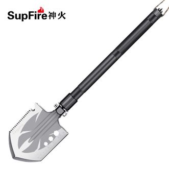 神火/SupFire  多功能户外工兵铲铁锹锰钢兵工铲折叠野外铲子军工铲用品 BG05-2节