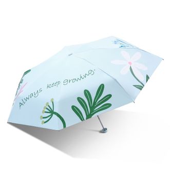天堂伞  五折晴雨伞  53077E向阳而生  净空蓝  超轻五折口袋胶囊小伞太阳伞