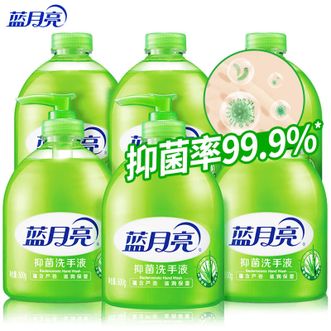 蓝月亮  洗手液500克x3瓶装+补充装500克x3/有效抑制细菌  适合家用/也适合公司使用/贴心泵头设计