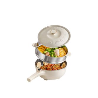 苏泊尔(SUPOR)   鸳鸯电火锅炖煮涮串极简旋钮多用途电煮锅炒锅CJ28A11