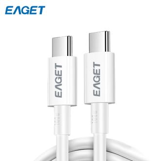 忆捷/Eaget  100W快闪充数据线 EC1001 PD系列1.5米 Type-C to Type-C手机电脑两用数据线