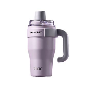 TKK  T-One弹盖冰霸杯保温杯陶瓷覆层内胆水杯泡茶杯 风信紫 800ml TKK2032