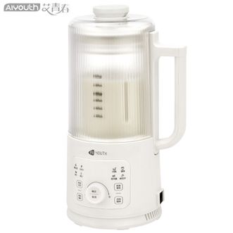 艾青春  700ml轻音破壁机豆浆机 高温清洗家用多功能免过滤预约料理机果蔬汁榨汁机果汁机早餐机米糊辅食机搅拌机KH-DJ04米白