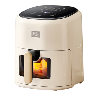 利仁/LIVEN  空气炸锅家用 0涂层304不锈钢内胆免翻面 4.5L大容量可视窗 KZ-D4511升级款